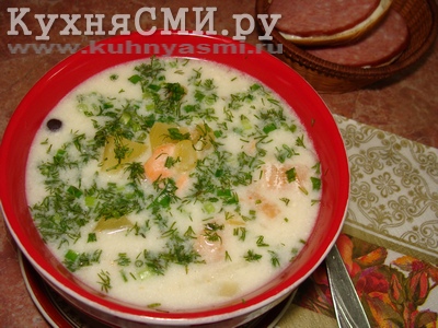 Финский сливочный суп с форелью