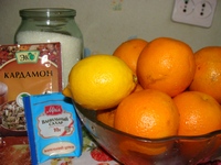 Продукты для приготовления апельсинового мармелада