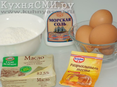 Продукты для приготовления эклеров со сгущенкой